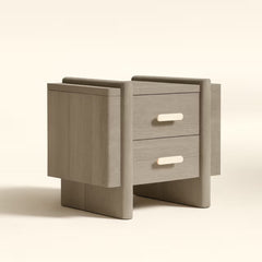 Tatvaacasa Modern Brown Bedside Table