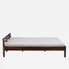 Solid Wood Queen Size Bed Without Storage