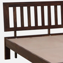 Solid Wood Queen Size Bed Without Storage