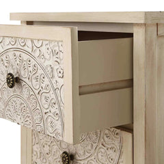 Handcrafted Mango Wood Bedside Table