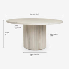 Round Pedestal Dining Table