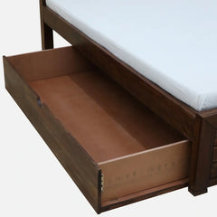 Indian Sheesham Wood Storage Beds with Drawer