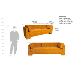 Modern 3 Seater Sofa