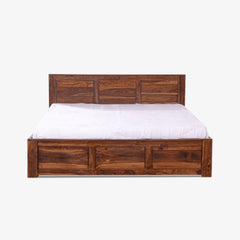 Sheesham Solid Wooden Plain Bed