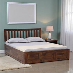 Sheesham Wood QueenSize Bed With Box Storage