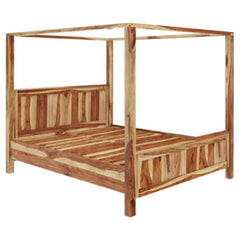 Solid Sheesham Wood Poster Bed | Canopy Bed
