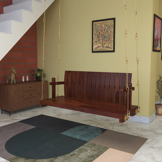 Modern Wooden Swing for Home