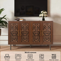 Storage Cabinet with 4 Doors Buffet Sideboard