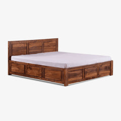 Sheesham Solid Wooden Plain Bed