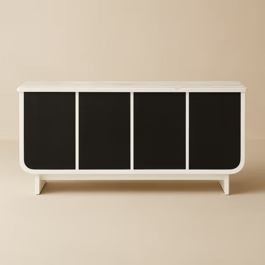 Black Tie Marble Bar / Storage Cabinet