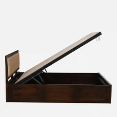 Solid Sheesham Wood King Size Bed With Hydraulic Storage