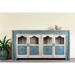 Hand Carved Mango Wood Sideboard
