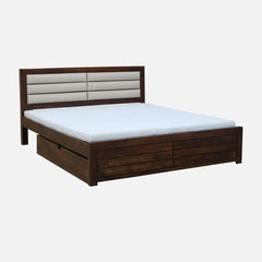 Indian Sheesham Wood Storage Beds with Drawer