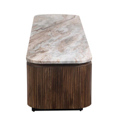 TV Stand With a Marble Top