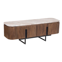 Tatvaacasa Modern Marble Top Tv Unit