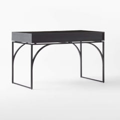 Tatvaacasa 3-Drawer Black Mango Console Table