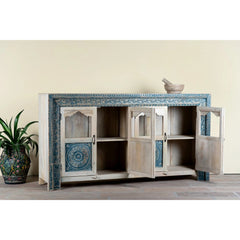 Hand Carved Mango Wood Sideboard