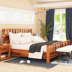 Sheesham Wood Platform Bed
