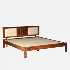 Sheesham Wood King Size Bed Without Storage