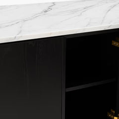 Black Tie Marble Bar / Storage Cabinet