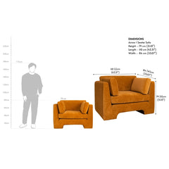 Modern 1 Seater Sofa
