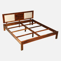 Sheesham Wood King Size Bed Without Storage