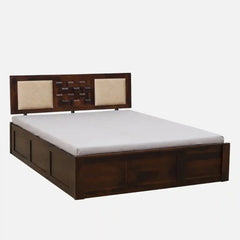 Sheesham Wood Queen Size Bed With Box Storage