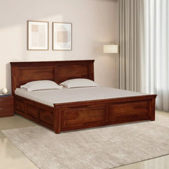 Solid Sheesham Wood Storage Beds