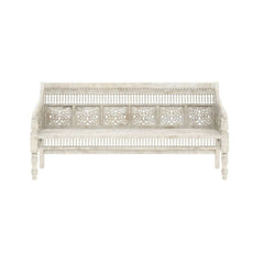 Solid Wood Traditional Hand carved 3-seater