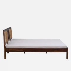 Solid Wood Queen Size Bed Without Storage