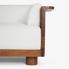 Wooden 3 Seater Sofa