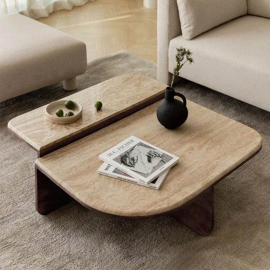 Tatvaacasa Natural Stone Coffee Table