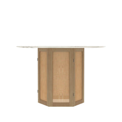 Tatvaacasa Modern Rustic Finished Wooden Handmade Dining Table