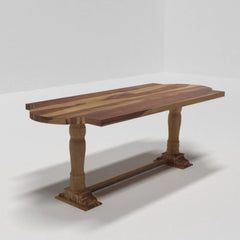 Tatvaacasa Handcrafted Solid Sheesham Wood Dining Table