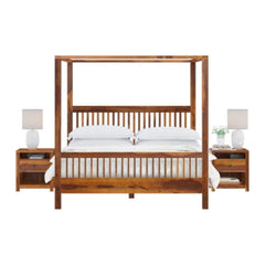 Sheesham Wood Canopy Bed