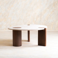 Tatvaacasa Modern Wooden Coffee Table