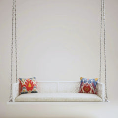 Solid Wooden White Swing