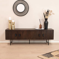 Tatvaacasa Carved Wood TV Console