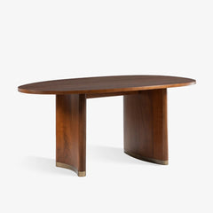 Tatvaacasa Solid Wood Oval Dining Table for Modern Home & Dining Area