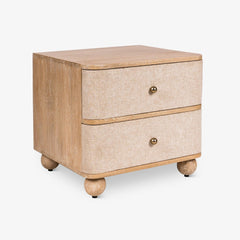 Modern Mango Wooden Natural Bedside Table
