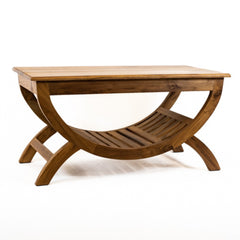 Half Round Wooden Coffee Table