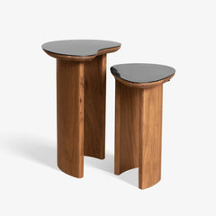 Marble Top Side Table Set of 2