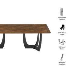 tatvaacasa 94” Dining Table in Walnut
