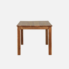 Teak Wood 6 Seater Dining Table In Rustic Teak Finish