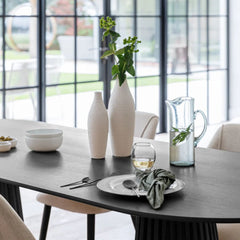 Black Oval Dining Table