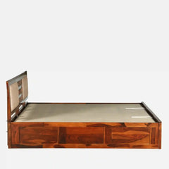 Solid Wood King Size Bed With Hydraulic Storage