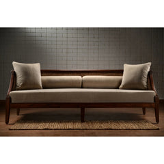 Mangowood 3 Seater Cane Sofa