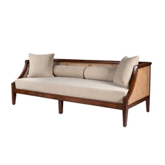 Mangowood 3 Seater Cane Sofa