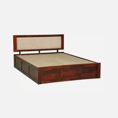 Solid Wood Queen Size Bed With Box Storage