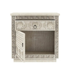Hand Carved Bed Side Table